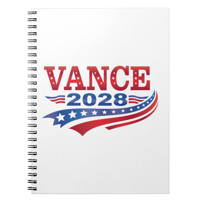 Caderno Espiral JD Vance President 2028 (Frente)