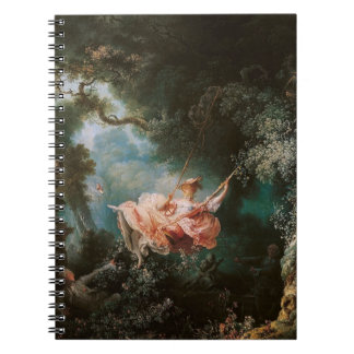 Caderno Espiral Jean-Honoré Fragonard's The Swing