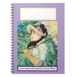 Caderno Espiral Jeanne Primavera de Edouard Manet.