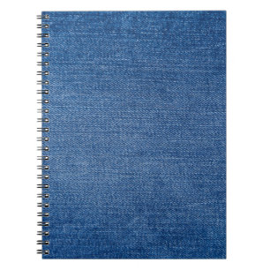 Caderno Espiral jeans azul denim