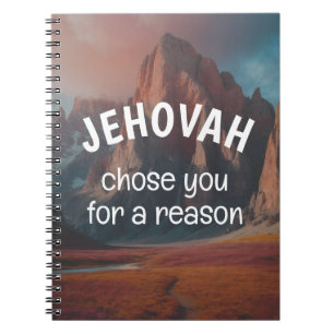 Caderno Espiral Jehovah te escolheu por uma razão   Notebook JW