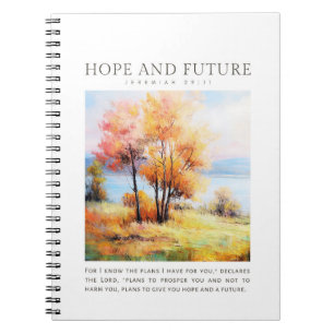 Caderno Espiral Jeremiah 29:11 Eu sei os planos que tenho para voc