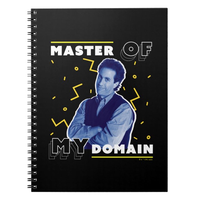 Caderno Espiral Jerry Seinfeld | Mestre do meu domínio (Frente)