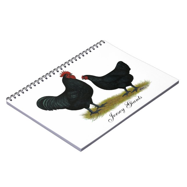 Caderno Espiral Jersey Giant Chickens (Left Side)