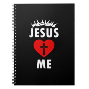 Caderno Espiral Jesus Ama ME Cristão Religioso
