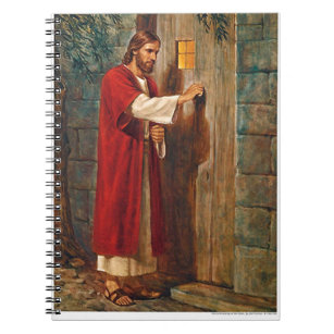 Caderno Espiral Jesus bate na porta
