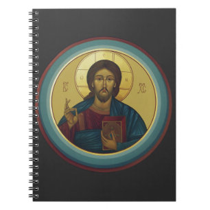 Caderno Espiral Jesus Cristo Pantocrator