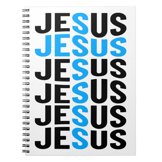 Caderno Espiral Jesus Cristo Páscoa Primavera de Verão Cristão (Frente)