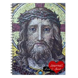 Caderno Espiral Jesus Cristo, Rei Mosaico Crowned No.2 (Notebook)