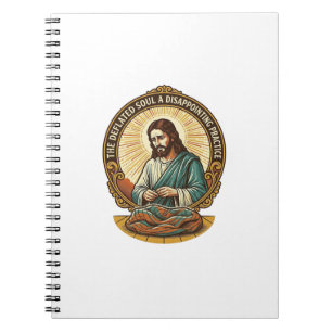 Caderno Espiral Jesus Desinflou completamente Bola de Yoga Chata H