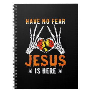 Caderno Espiral Jesus é a mão do esqueleto do coração