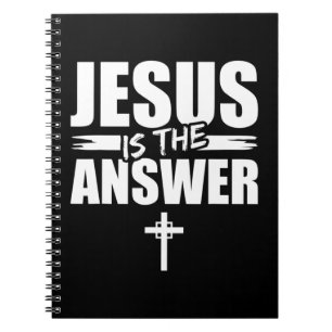 Caderno Espiral Jesus é a resposta Jesus T-Shirt Você é um Patriot