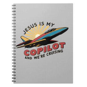 Caderno Espiral Jesus é o meu copiloto e estamos a arruinar
