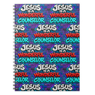 Caderno Espiral Jesus é um conselheiro maravilhoso
