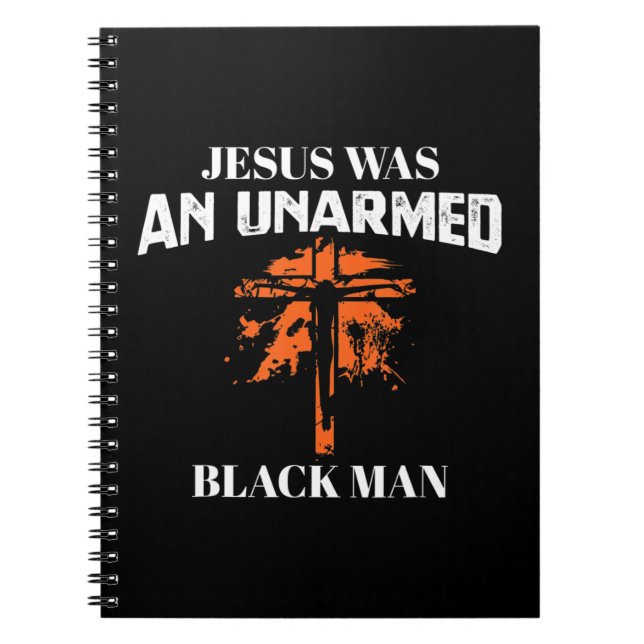 Caderno Espiral Jesus Era Um Homem Negro Armado - Christi Religios (Frente)
