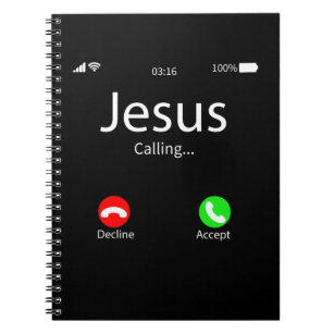 Caderno Espiral Jesus Está Chamando Cristão