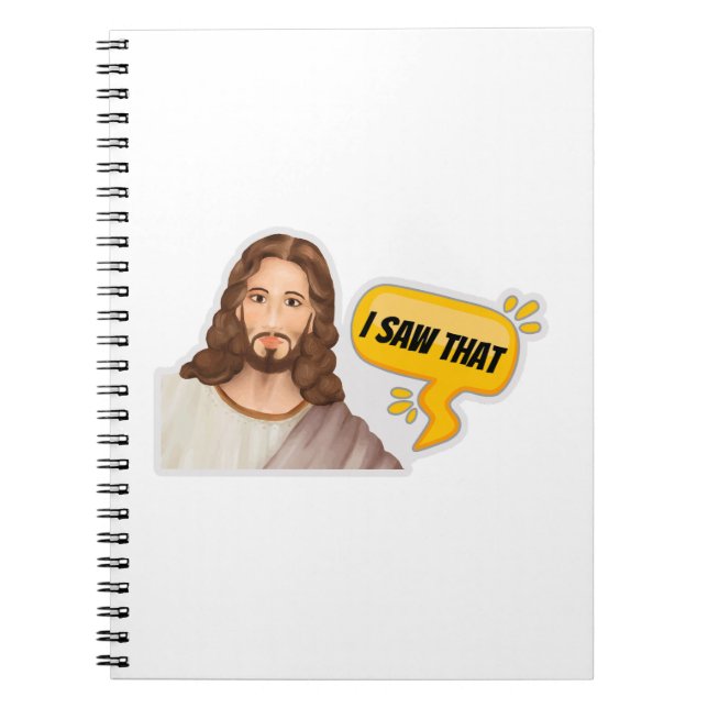 Caderno Espiral Jesus, Eu Vi Isso (Frente)