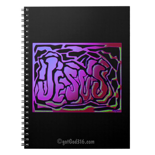 Caderno Espiral Jesus gotGod316.com (Frente)
