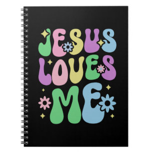 Caderno Espiral Jesus Me Ama Cristão Colúvel