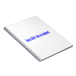 Caderno Espiral Jesus Não Andou de Elefante Adesivo