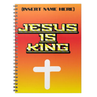Caderno Espiral Jesus Personalizado é o Diário Rei Orador