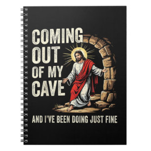 Caderno Espiral Jesus Saindo Da Minha Caverna