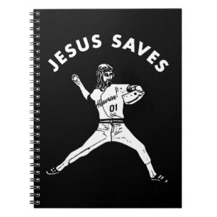 Caderno Espiral Jesus salva camisa fé cristã religiosa beba
