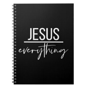 Caderno Espiral Jesus Sobre Tudo o Cristo Cristão Religioso O