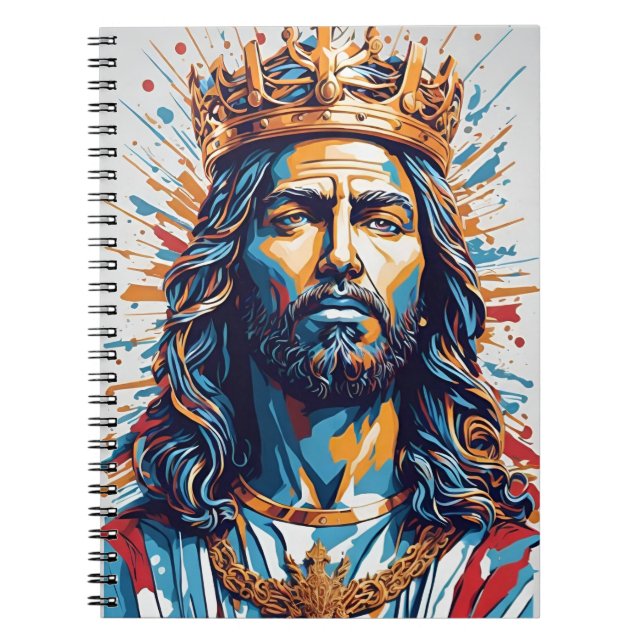 CADERNO ESPIRAL JESUS THE KING (Frente)