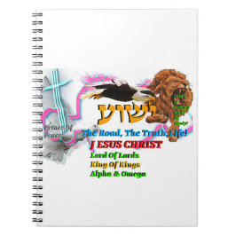Caderno Espiral Jesus The Way ,The Truth. Life! Lion Of Judah