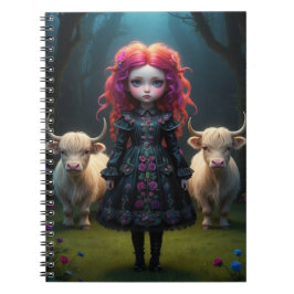 Caderno Espiral Jeune fille écossaise 
