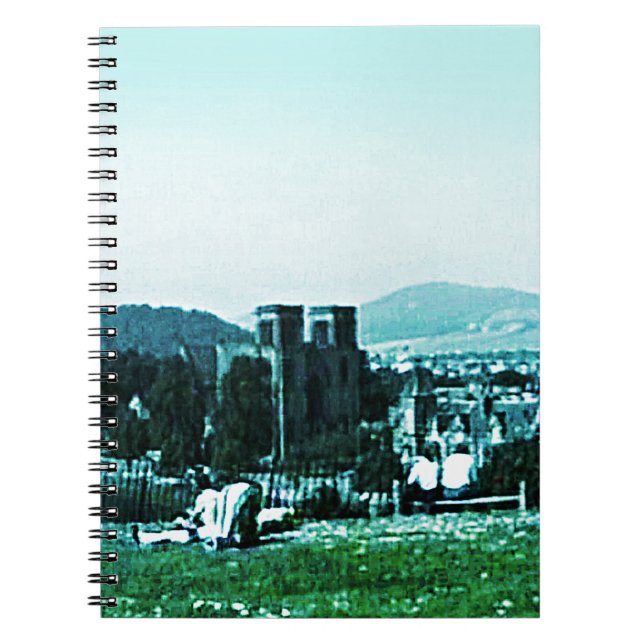 Caderno Espiral jGibney da arte snap-38784 do castelo de Scotland (Frente)