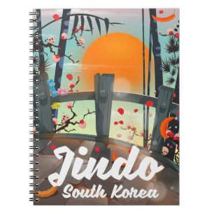 Caderno Espiral Jindo Coreia do Sul