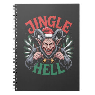Caderno Espiral Jingle Hell Christmas Krampus Mau Xmas