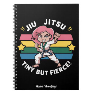 Caderno Espiral Jiu Jitsu Minúsculo Mas Feroz Dá Poder à Confiança