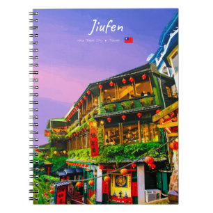 Caderno Espiral Jiufen, Taiwan - Antiga Casa de Chá