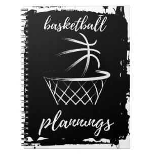 Caderno Espiral jogador de basquete / presente de notebook espiral