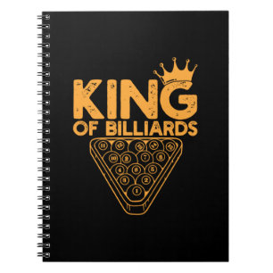 Caderno Espiral Jogador de Bilhar Rei De Bilhar