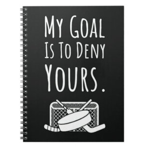 Caderno Espiral Jogador de Esporte da Equipe Goalie Goalkeeper de