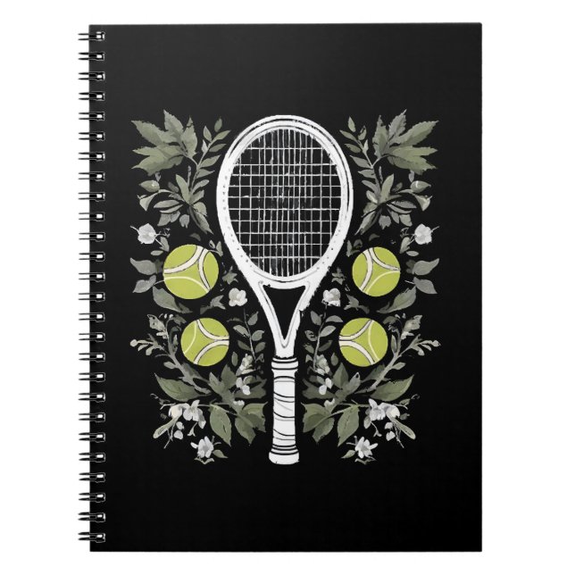 Caderno Espiral Jogador de tênis (Frente)