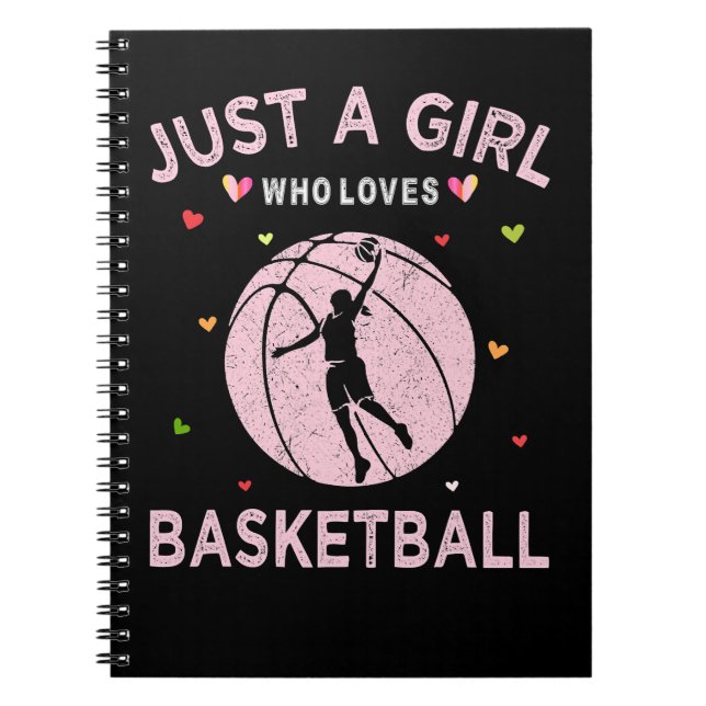 Caderno Espiral Jogador De Treinador De Basquete Apenas Uma Menina (Frente)