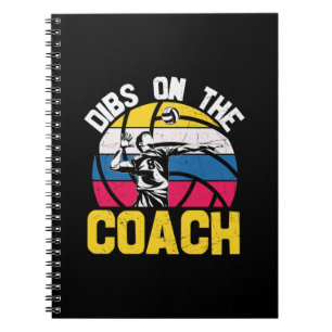 Caderno Espiral Jogador de Voleibol Dibs No Treinador