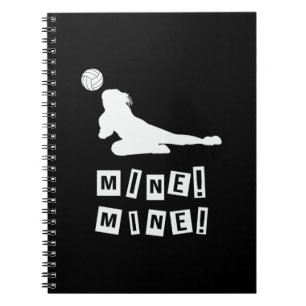 Caderno Espiral Jogador de Voleibol Minas de voleibol