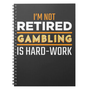 Caderno Espiral Jogador Engraçado De Máquinas De Slot Do Gambler