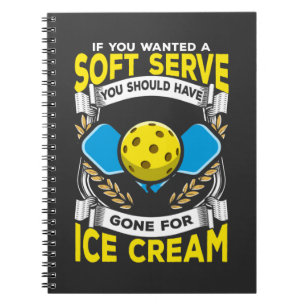 Caderno Espiral Jogador Engraçado Pickleball Serve Esporte Sarcá