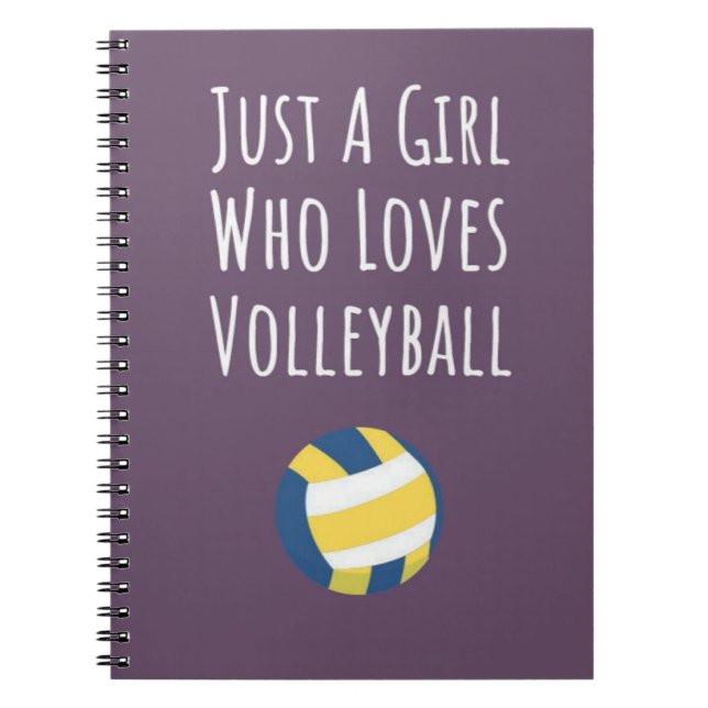 Caderno Espiral Jogadora de Nadinha Bonita De Voleibol Rosa Oferec (Frente)