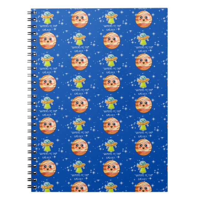 CADERNO ESPIRAL JOGADORES DA GALÁXIA (Frente)