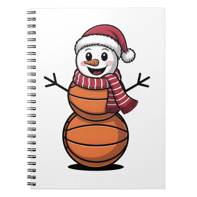 Caderno Espiral Jogadores de Natal no Basquete (Frente)