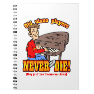 Caderno Espiral Jogadores de piano