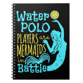 Caderno Espiral Jogadores de Polo Água São Sereias na Batalha